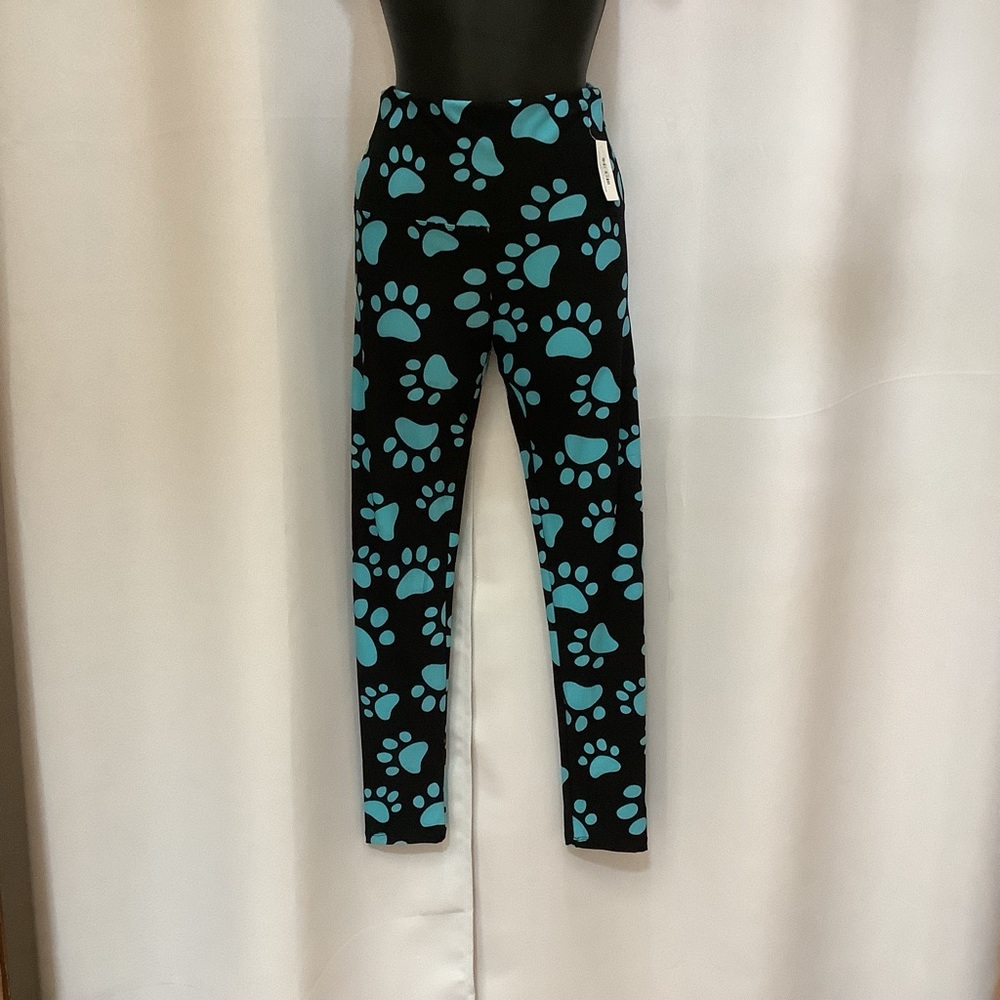 Leggings with Paw Print Pattern Women’s Reg fits 2-10
